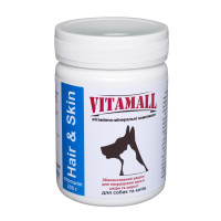 Вітаміни VitamAll Hair & Skin для котів і собак, 200 г Вітаміни VitamAll Hair & Skin для котів і собак, 200 г