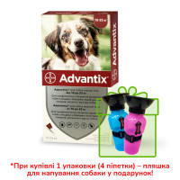 Краплі від бліх і кліщів Bayer Advantix для собак вагою 10-25 кг, ціна за 1 піпетку Краплі від бліх і кліщів Bayer Advantix для собак вагою 10-25 кг, ціна за 1 піпетку