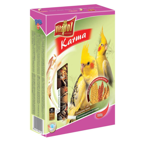 Корм Vitapol Karma повнораціонний, для німф, 1 кг
