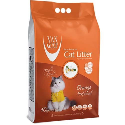 Бентонітовий наповнювач VanCat Orange для туалету, 10 кг