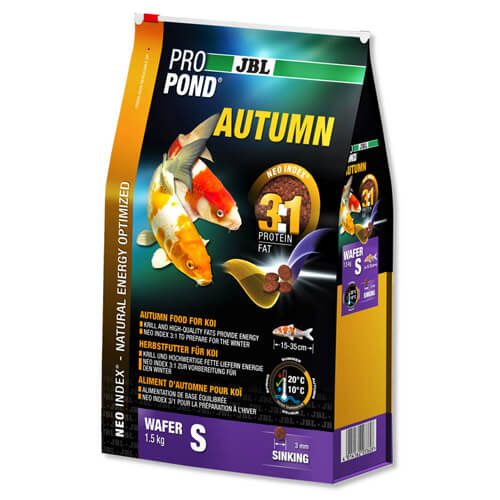 Осінній корм JBL ProPond Autumn S для невеликих котрі, 1.5 кг