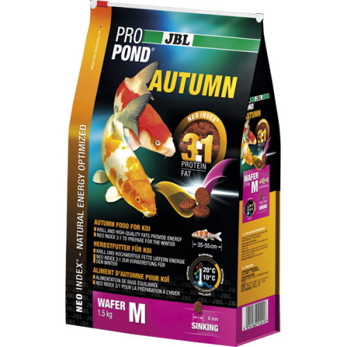 Осінній корм JBL ProPond Autumn M для вряди середнього розміру, 1.5 кг
