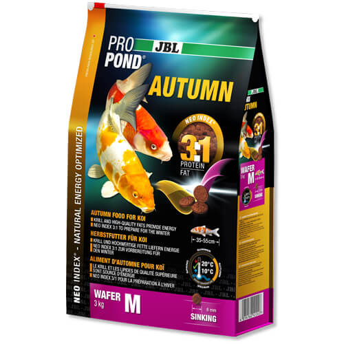 Осінній корм JBL ProPond Autumn M для вряди середнього розміру, 3.0 кг