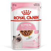 Вологий корм Royal Canin Kitten для кошенят від 4 до 12 місяців, шматочки в соусі, 85 г Вологий корм Royal Canin Kitten для кошенят від 4 до 12 місяців, шматочки в соусі, 85 г