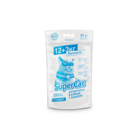 Деревне наповнювач SuperCat для туалету, економ, 15 кг Деревне наповнювач SuperCat для туалету, економ, 15 кг