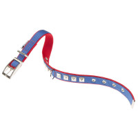 Нейлоновий нашийник Ferplast Dual CF15 / 35 Colours Blue-Red для собак, 15 мм, A: 27 ÷ 35 см