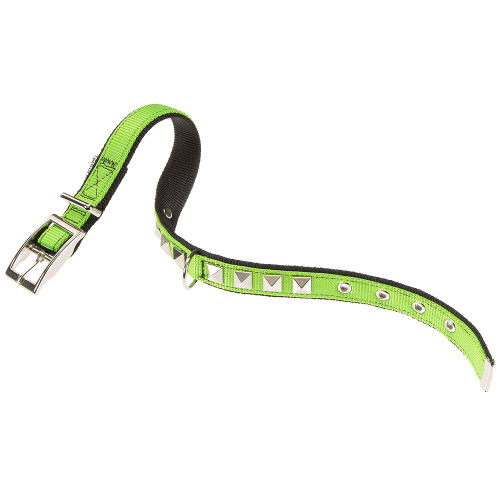 Нейлоновий нашийник Ferplast Dual CF20 / 43 Colours Green-Black для собак, 20 мм, A: 35 ÷ 43 см