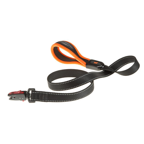 Повідець Ferplast Ergofluo Matic G25 / 120 Orange для собак з автоматичним карабіном, 25 мм, 120 см