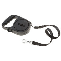 Автоматичний поводок-рулетка для собак до 25 кг Ferplast Flippy Regular Medium Black, чорний, 5 м