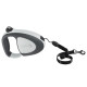 Поводок-рулетка для собак до 50 кг Ferplast Flippy Tech Cord L Grey, з шнуром, сірий, 5 м