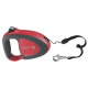 Поводок-рулетка для собак до 50 кг Ferplast Flippy Tech Cord L Red, зі шнуром, червоний, 5 м