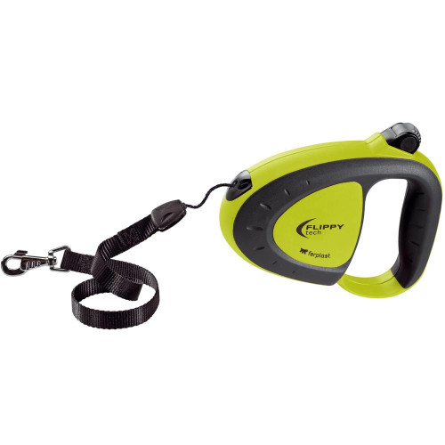 Поводок-рулетка для собак до 50 кг Ferplast Flippy Tech Cord L Green зі шнуром, зелений, 5 м