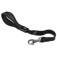 Шкіряний поводок Giotto GM25 / 60 Black для собак, 25 мм, 60 см
