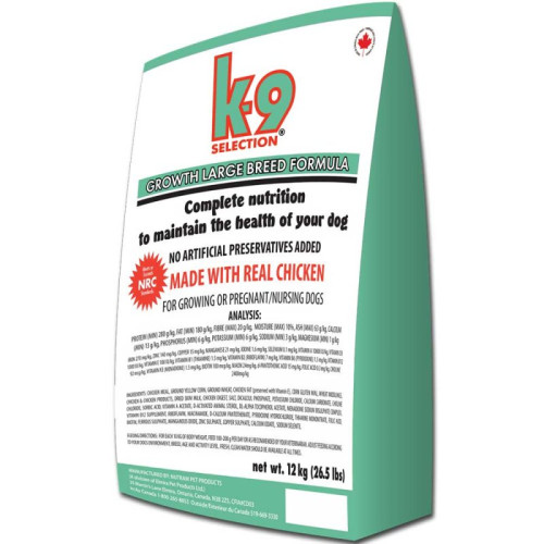 Сухий корм K9 Selection Growth Large Breed Formula для цуценят великих порід, 20 кг