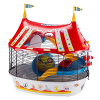 Клітка Ferplast Cage circus Fun Black для хом'яків з кольоровими наклейками Клітка Ferplast Cage circus Fun Black для хом'яків з кольоровими наклейками
