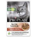 Консерва Purina Pro Plan Cat Nutrisavour Sterilised для стерилізованих котів, з яловичиною, 85 г