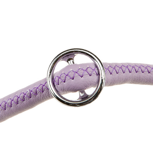 Нашийник-полуудавка Ferplast Derby CS10 / 35 Purple для собак з еко-шкіри, чорна, A: 35 см, 10 мм