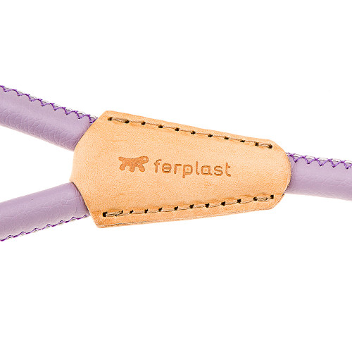 Повідець з еко-шкіри Ferplast Derby G12 / 110 Purple для собак, 12 мм, 110 см