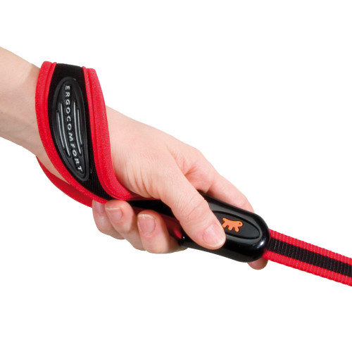 Повідець Ferplast Ergocomfort G25 / 120 Grey для собак з ергономічною ручкою на підкладці, 25 мм, 120 см
