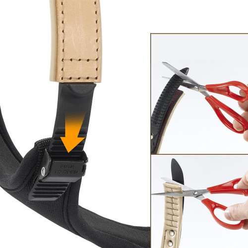 Шкіряна шлейки з металевими аплікаціями, чорна Giotto Luxor P Medium Harness для собак