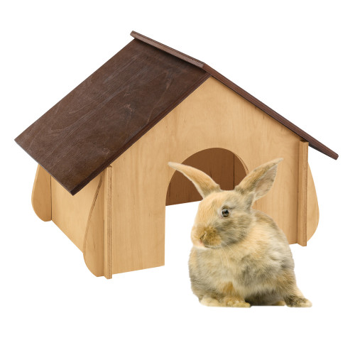 Дерев'яний будиночок Ferplast Sin 4650 L Wodden House Rabbit для дрібних тварин