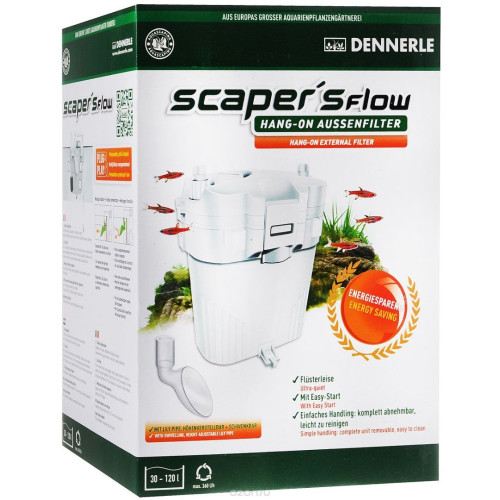 Зовнішній фільтр Dennerle Scaper's Flow для акваріумів від 30 до 120 л, з наповнювачами та аксесуарами