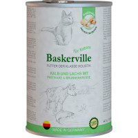 Вологий корм Baskerville Holistic Kalb und Lachs для котів, телятина і лосось, 400 г