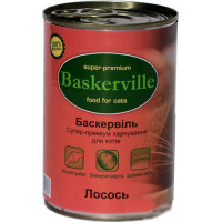 Вологий корм Baskerville для котів, лосось, 400 г