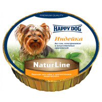 Вологий корм Happy Dog NaturLine для дорослих собак до 10 кг з чутливим травленням, з індичкою, 85 г Вологий корм Happy Dog NaturLine для дорослих собак до 10 кг з чутливим травленням, з індичкою, 85 г