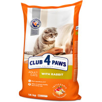 Сухий корм Клуб 4 Лапи Adult Cat Premium для дорослих котів, з кроликом, 14 кг