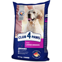 Сухий корм Клуб 4 Лапи Adult Large Breeds Premium для дорослих собак великих порід від 25 до 90 кг, 14 кг Сухий корм Клуб 4 Лапи Adult Large Breeds Premium для дорослих собак великих порід від 25 до 90 кг, 14 кг