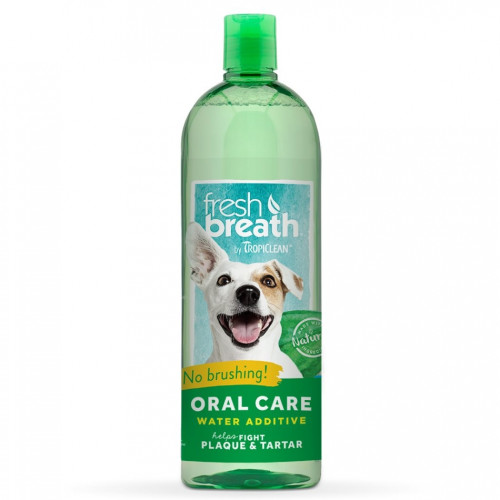 Добавка в воду TropiClean Fresh Breath Water Additive Original для гігієни порожнини рота собак і котів, 473 мл