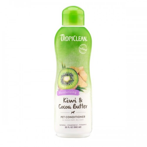 Кондиціонер TropiClean Kiwi & Cocoa Butter для відновлення сухої вовни для собак і кішок, 592 мл