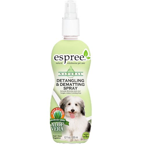 Спрей Espree Demat Detangle Spray для видалення ковтунів і зниження сбітості вовни для собак, 355 мл
