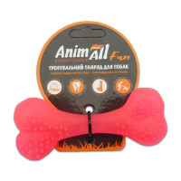 Іграшка AnimAll Fun кістка, коралова, 12 см Іграшка AnimAll Fun кістка, коралова, 12 см
