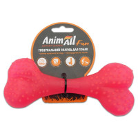 Іграшка AnimAll Fun кістка, коралова, 15 см Іграшка AnimAll Fun кістка, коралова, 15 см