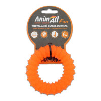 Іграшка AnimAll Fun кільце з шипами, помаранчеве, 9 см Іграшка AnimAll Fun кільце з шипами, помаранчеве, 9 см