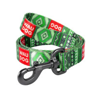 Поводок Waudog Nylon с рисунком Этно зеленый для собак 25 мм, 122 см Поводок Waudog Nylon с рисунком Этно зеленый для собак 25 мм, 122 см