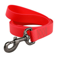 Поводок Waudog Waterproof для собак, водостойкий, 25 мм, 183 cм, красный