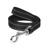 Повідець нейлоновий Dog Extreme для собак 20 мм, 150 см, чорний Повідець нейлоновий Dog Extreme для собак 20 мм, 150 см, чорний