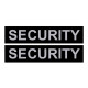 Змінна напис для шлеи Security велика 3-4 розмір, чорна