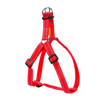 Нейлонова шлея Dog Extreme для собак, регулююча, 20 мм, 50-80 см, червона