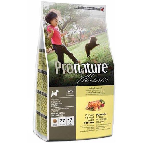 Сухий корм Pronature Holistic Puppy Chicken & Sweet Potato з куркою і бататом, для цуценят всіх порід, 2.72 кг