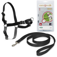 Шлея Premier Easy Walk антіривок, для собак, розмір L, чорна