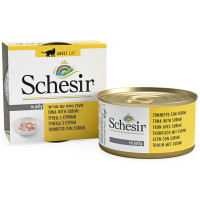 Консерви Schesir Cat Tuna Surimi натуральні, для котів, тунець з сурімі в желе, банку 85 г Консерви Schesir Cat Tuna Surimi натуральні, для котів, тунець з сурімі в желе, банку 85 г