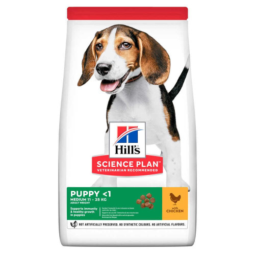 Сухий корм Hill's Science  Plan Puppy Medium для цуценят, з куркою, 2.5 кг