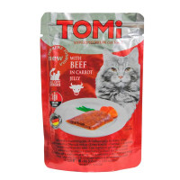 Консерви Tomi BEEF in carrot jelly яловичина в морквяному желе, суперпреміум, для котів, пауч, 100 г Консерви Tomi BEEF in carrot jelly яловичина в морквяному желе, суперпреміум, для котів, пауч, 100 г
