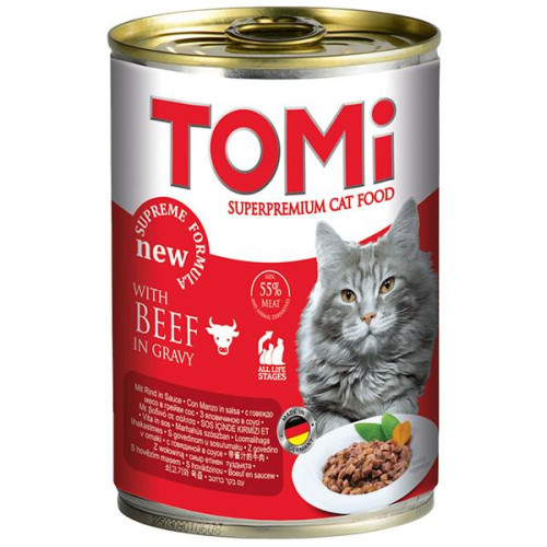 Консерви Tomi beef з яловичиною, для котів, 400 г