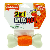 Іграшка Nylabone NylaFlex Bone кістка для собак до 7 кг, з помірним стилем гризенія, смак бекону Іграшка Nylabone NylaFlex Bone кістка для собак до 7 кг, з помірним стилем гризенія, смак бекону