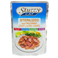 Влажный корм Stuzzy Cat Sterilized Turkey с индейкой, в соусе для стерилизованных кошек, пауч, 100 г